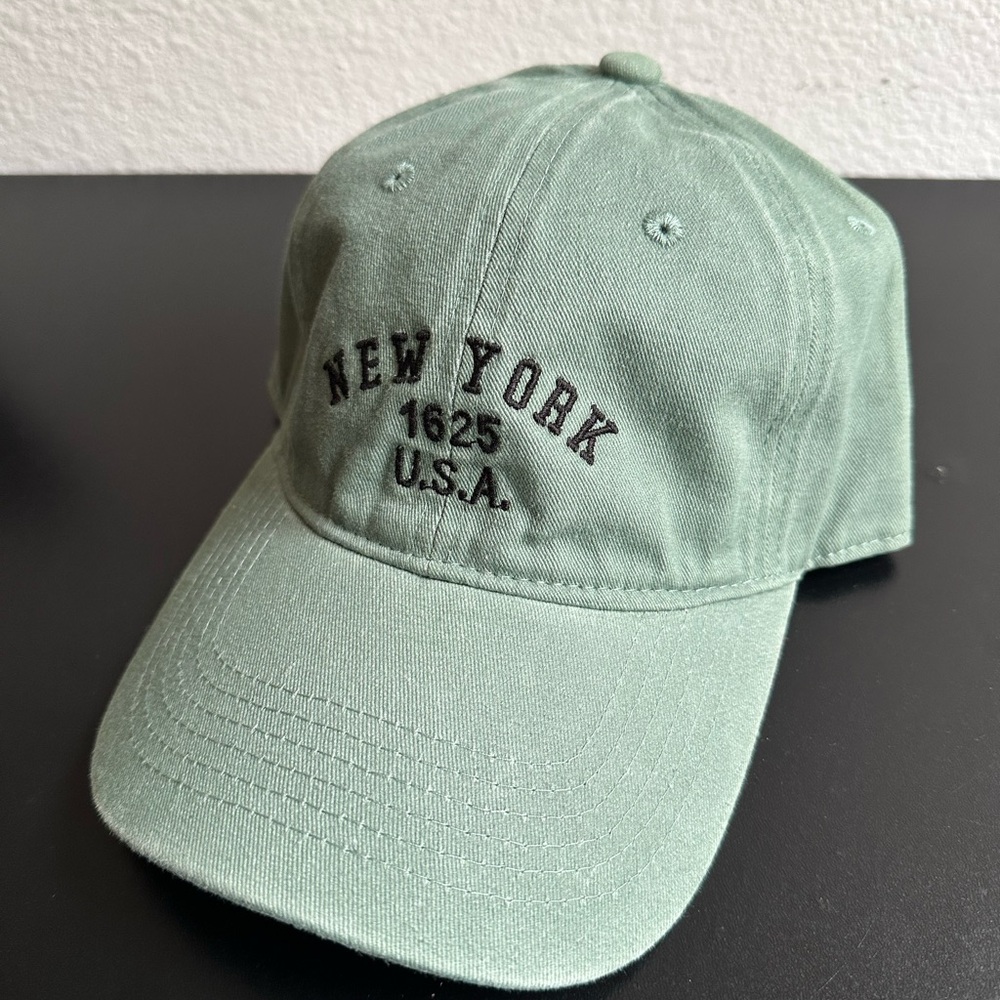 Green New York Embroidered Cap